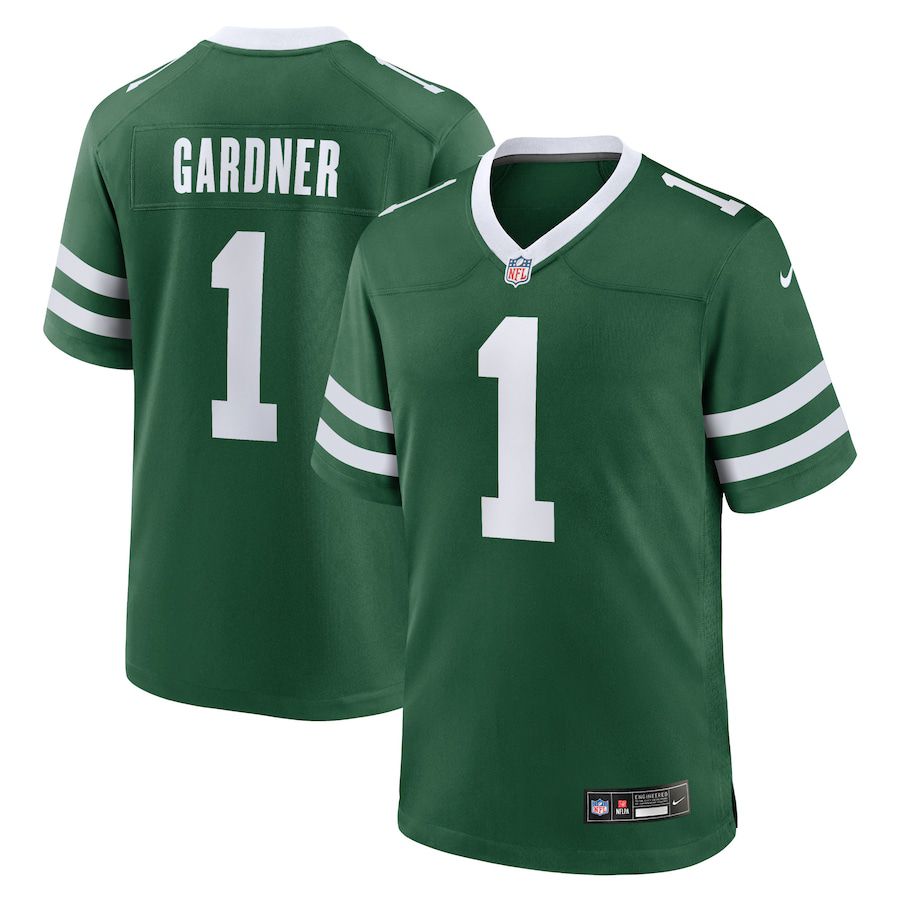 Men New York Jets #1 Ahmad Sauce Gardner Nike Legacy Green Game NFL Jersey->new york jets->NFL Jersey